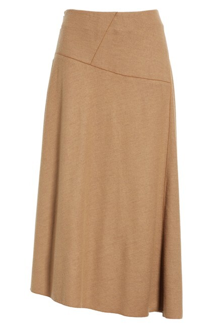NEW Vince Amber Paneled Asymmetric Wool Skirt- V608630537 size 6 