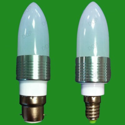 10x 3W LED Energiesparend Kerzen Licht Lampen 6400K Cool Tageslicht Weiß E14 B22