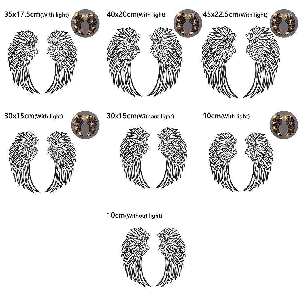 Metal Wings Angel God Angel Wings Wall Art Wall Decor Bedroom
