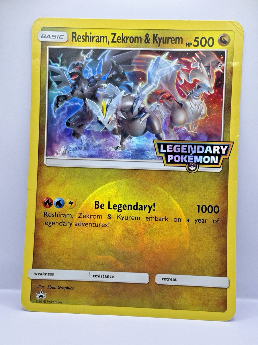 Reshiram, Zekrom & Kyurem Jumbo Cards Holo *Damaged* | eBay