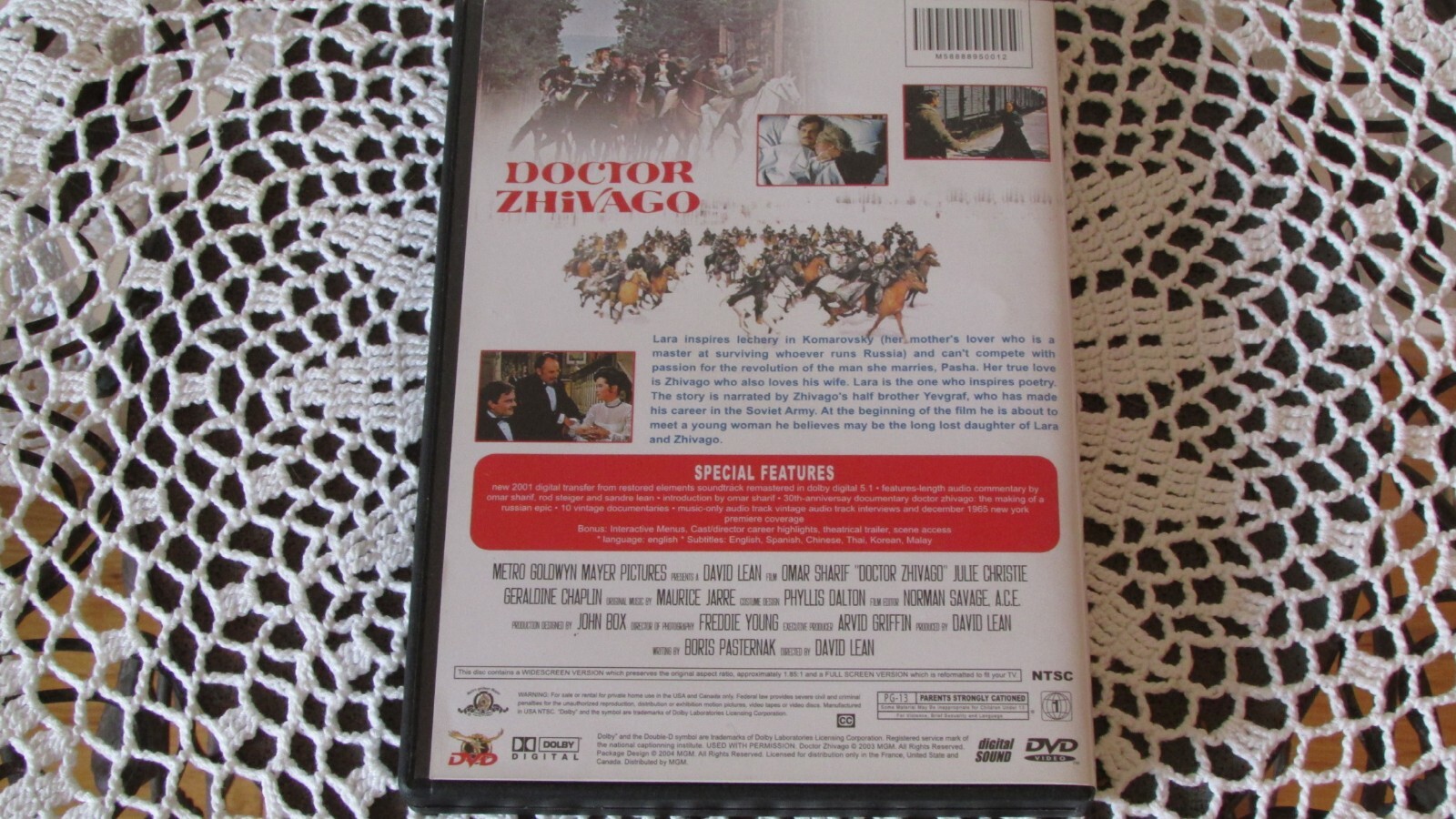 Doctor Zhivago DVD Digital Surround Sound Very good condition eBay