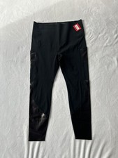 Spanx Leggings Gloss Panel Leggings Womens Size XL Very Black Color New 118