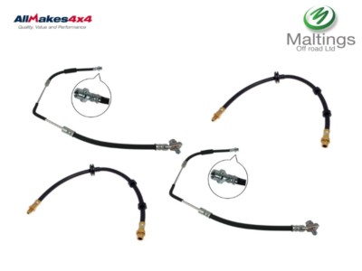 Allmakes 4x4 L322 brake hoses range rover brake pipe set front+rear TD6 4.4 -06