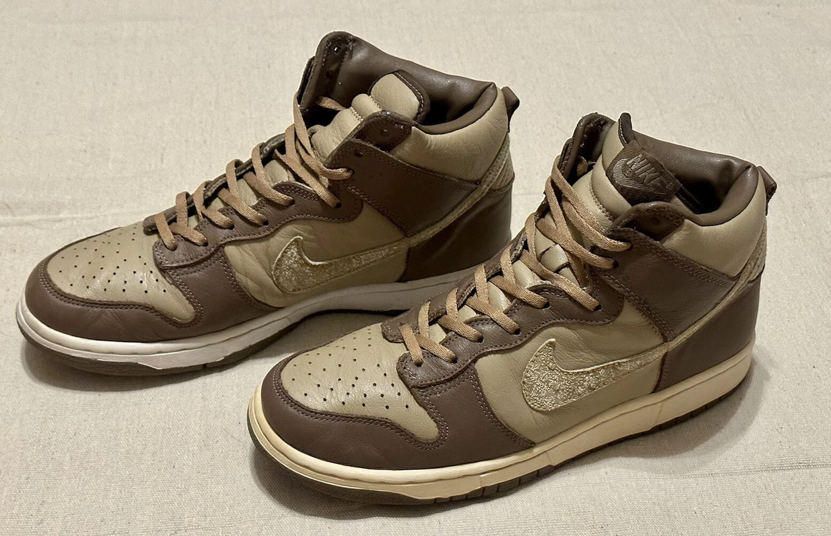 Size 10 - 2001 Nike X Stussy Dunk High Plus B Ostrich - 302763-221 Vtg