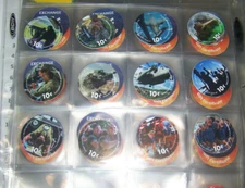 AAFES Pogs   All of the 43 sets   2001 - 2017 printing  A.U.  ( 533  pogs )
