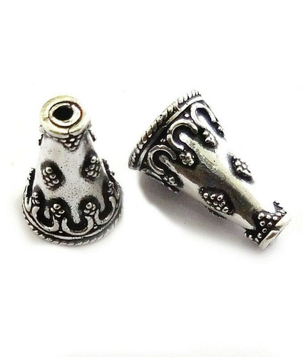 6 Bélières Bali Plaquées Or 18 Carats | 16 Mm | Pour Fabrication Bijoux | Fait Main Inde