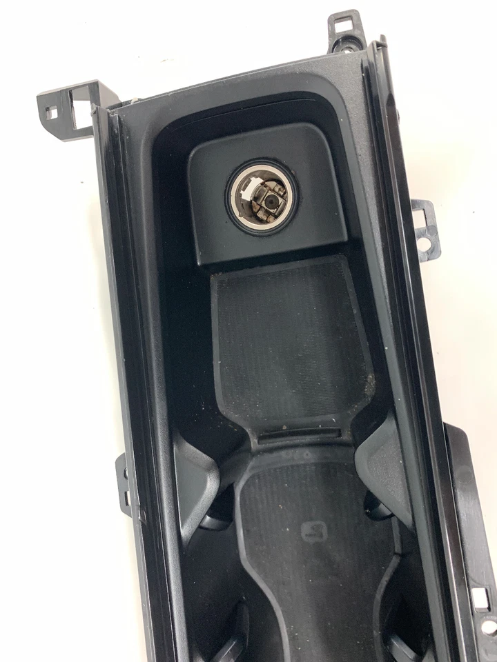 16-22 Volvo XC90 S90 Center Console Cup Holder w/ Blind Linear Walnut 32275413 - Image 3 of 4