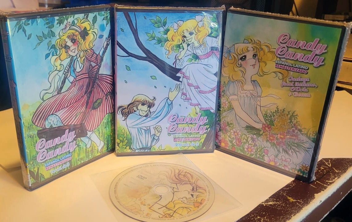 CANDY CANDY ESPAÑOL LATINO 17 DVD SERIE 115 EPISODIOS COMPLETA MAS EXTRAS