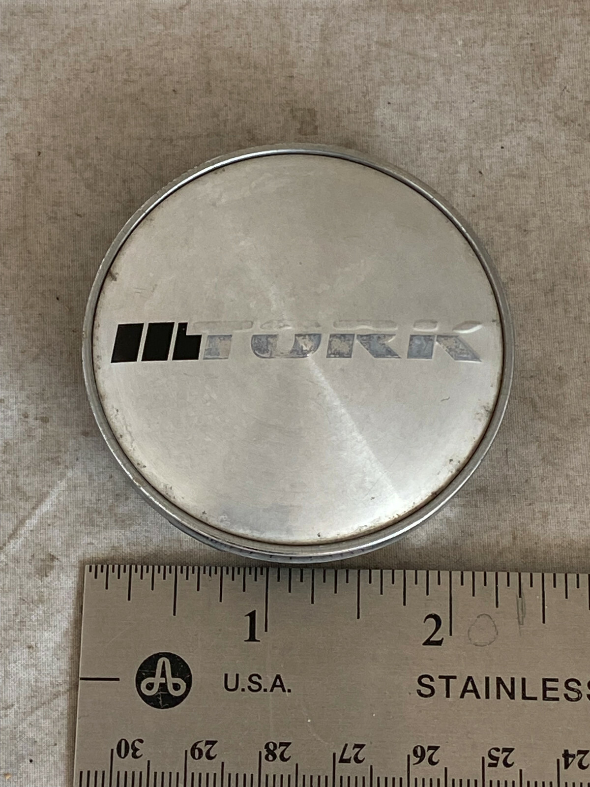 TORK Custom Wheels Machined Black Wheel Rim Hub Cover Center Cap E030 E-030-image