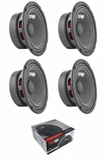 4) DS18 PRO-GM6.4 1920W 6.5 Midrange Loudspeaker 4 Ohm Pro Car Mid Bass Speakers