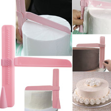 Adjustable Fondant Cake Scraper Icing Piping Cream Spatula Edges Smoother