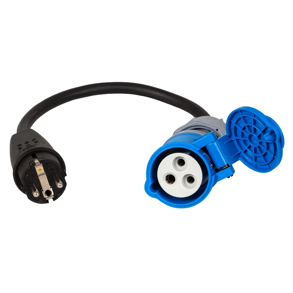 2 x ADAPTER CEE Stecker Kupplung 230V  Camping H05RR-F 3x2,5mm² 16A 0,5-10m - Bild 3 von 3