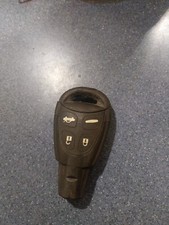 SAAB 4 BUTTON REMOTE CAR KEY FOB IN WORKING ORDER.
