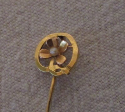 Épingle à Chapeau Or 18 Carats Limoges 19ème Siècle - Médaille Miniature Napoléon III