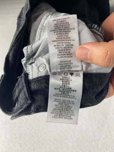 Levi's 511 Boys Jeans 14 27 x 27 Black Straight Slim Fit Stretch Denim Dark Wash - Picture 9 of 11