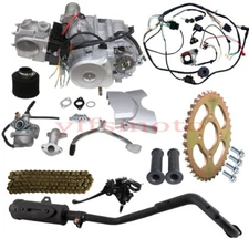 125cc Engine Motor Kits 3+1 Reverse Wiring for Go Kart 4 Wheeler ATV Coolster 90