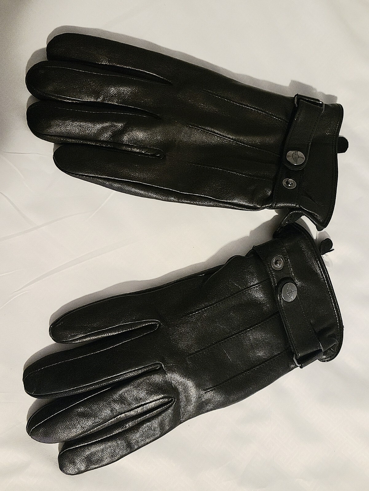 DOCKERS MENS Genuine Black Leather Gloves Size XL eBay