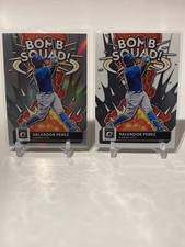 2022 Panini Donruss Optic BS-1 Bomb Squad (2) Silver&Base -Salvador Perez Royals