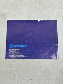 Solar Jetman Hunt For The Golden Warpship Manual Only Nintendo NES