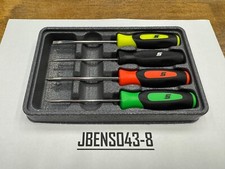 Snap-on Tools New Multi-color 4pc Mini Soft Grip Combo Screwdriver Set Sgdx40bmc