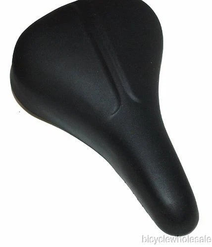 Cruiser Bike Saddle Recreational Black Padded Touring Bicycle
