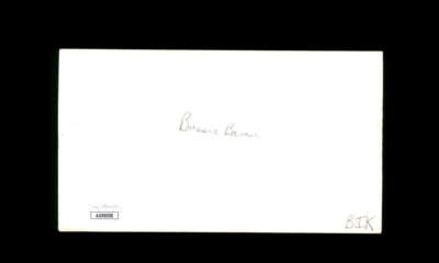 Buzzie Bavasi JSA Signed FDC 1982 First Day Cover Cache Jackie