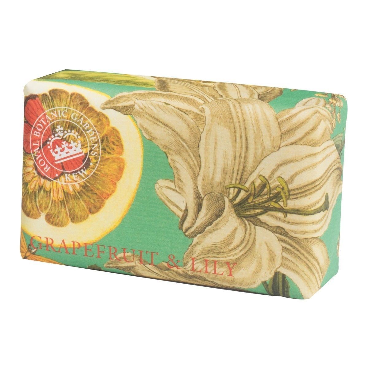 Vegan Soap Bar Grapefruit & Lily Scented Luxury Shea Butter English Soap Company