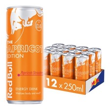 Red Bull Energy Drink Apricot Edition Apricot  Strawberry Flavour Case 12x250ml