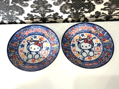 Sanrio Hello Kitty kawaii 2021 18cm Picture plate Tableware cute