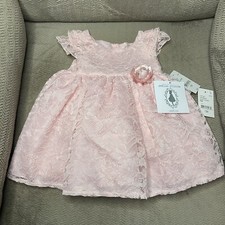 Special Occasion by Marmellata 3 PC Set Infant 12M Dress Panties Headband Pink