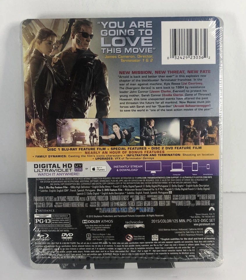 Terminator Genisys | Steelbook | Blu-ray | Target Exclusive | NEW* Sealed ! - Image 4 of 4