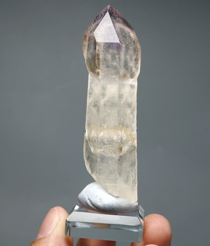 Natural skeletal Elestial sceptre purple Crystal AMETHYST Point Specimen 56g - Picture 4 of 9