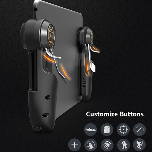 For iPad Tablet Cellphone PUBG Game Six Finger Game Joystick Trigger Handle Kits - Picture 3 of 12