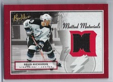 05-06 2005-06 Colmena Brad Richards Materiales Enmarañados Jersey mm-br ud Lightning
