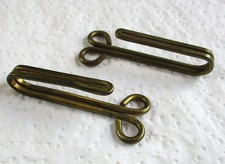 Pair of RAF:"ROYAL AIR FORCE SERVICE DRESS TUNIC BRASS BELT HOOKS" (WW2 Period)