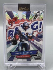 Barry Sanders 2025 Wild Card Alumination Comix BAANG! #ACBRB-BS Lions SSP #6/18