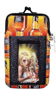 Smokezilla Bad Angel Kings Or 100s Neoprene Cigarette Pack/Lighter Pouch