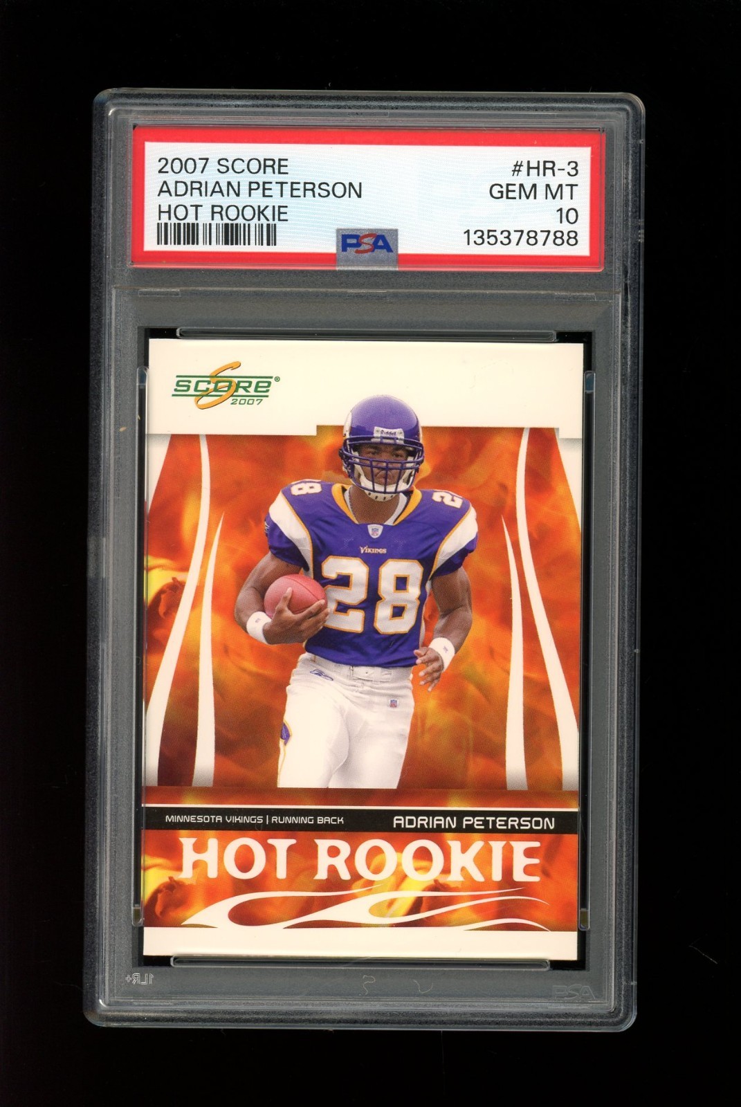 Adrian Peterson Score Hot Rookie #HR3 Base
