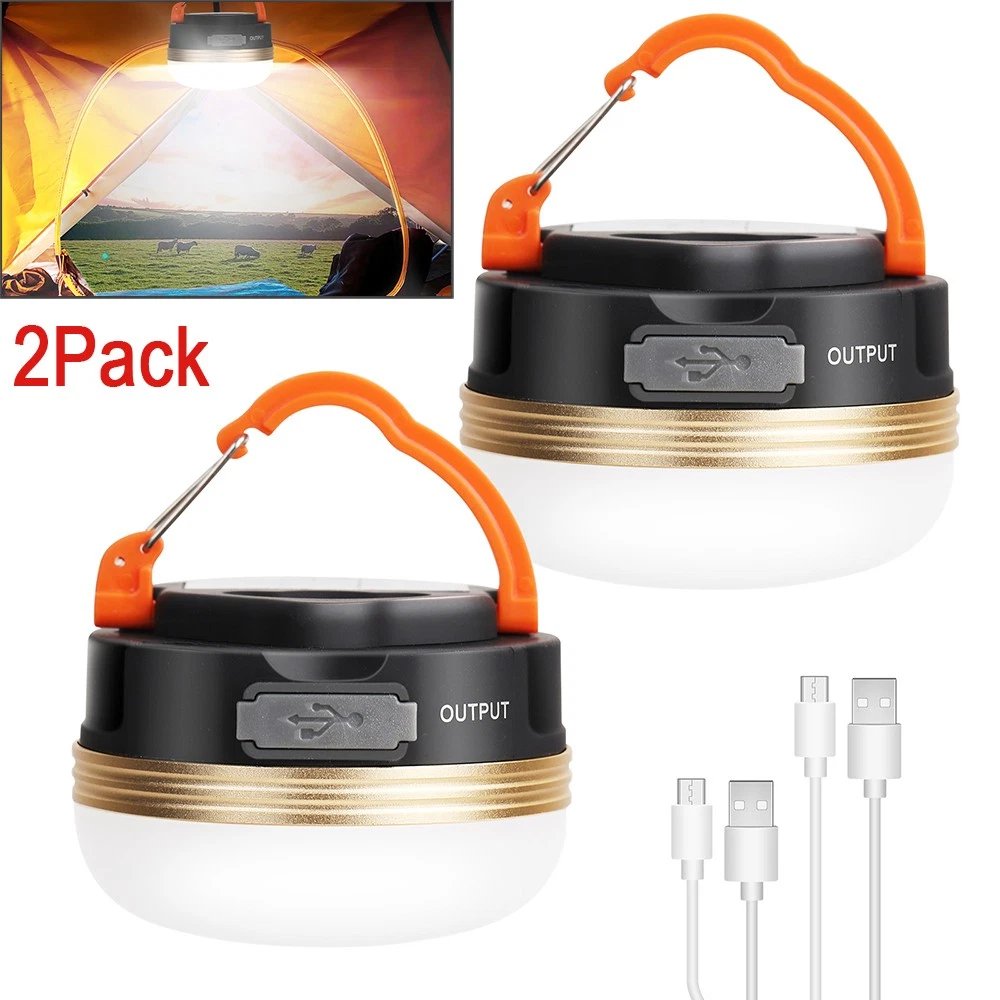 2x Camping LED Lampe Laterne Faltbar - 4400 MAh