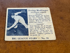 1950 Big League Stars V362 Baseball Card Irving Medlinger Baltimore Orioles #33