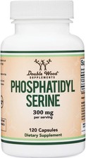 PhosphatidylSerine Supplement 300mg Per Serving, Manufactured in The USA, 120 Ca
