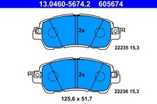 13.0460-5674.2 BRAKE PAD SET, DISC BRAKE MAZDA 2 HATCHBACK 1.5