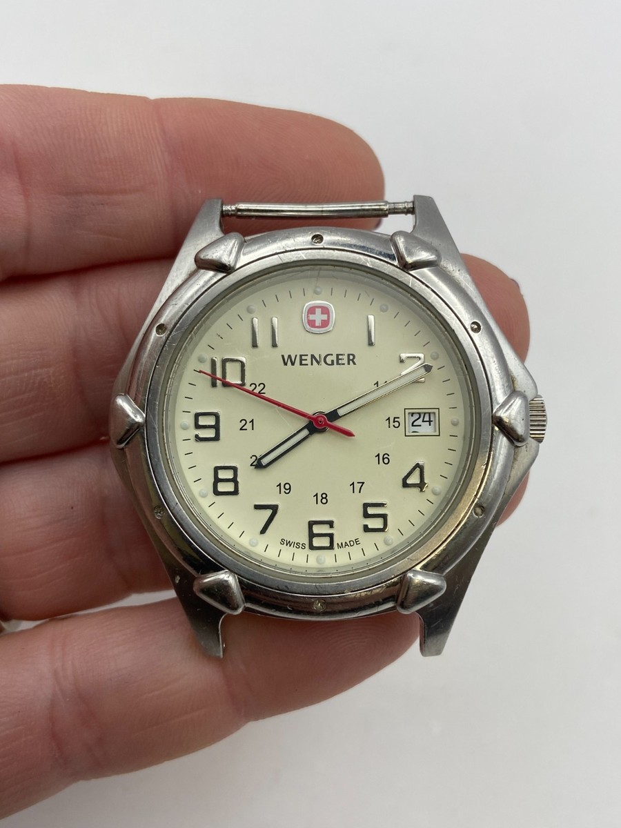 Wenger Swiss Stainless Quartz Date Watch 7311X 100m No Band NEW