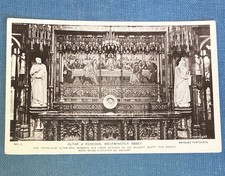 C40 RPPC Altar & Reredos - Westminster Abbey - London ENGLAND UK Postcard
