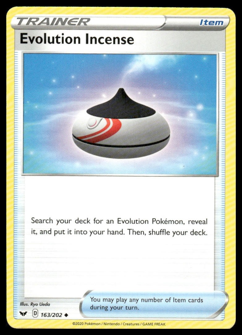 Evolution Incense 163/202 Uncommon Sword & Shield Pokemon Lightly Played
