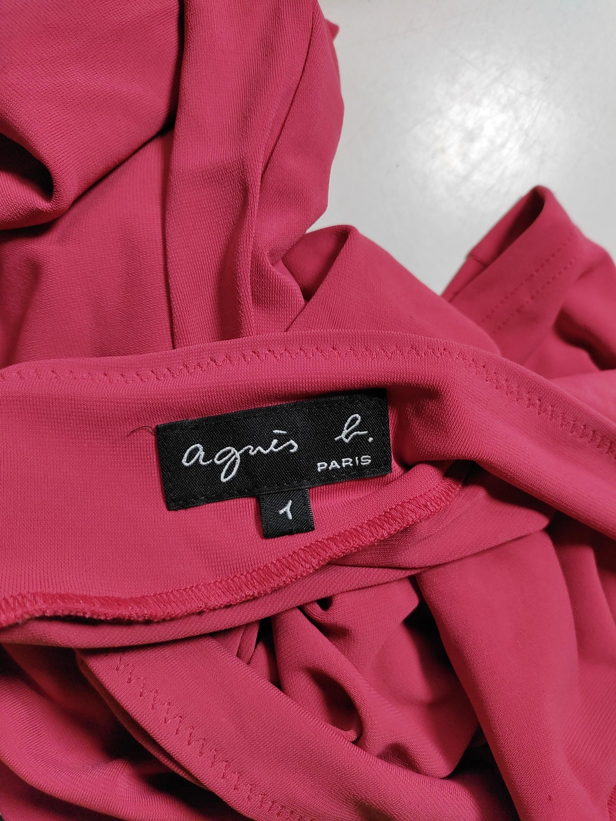 Vintage Agnès B. Women's Mini Skirt W 24 in Red Polyamide with Elastane Mini image 6