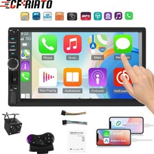 Double Din Apple Carplay Android Auto 7" Car Stereo Radio Bluetooth Touch Screen