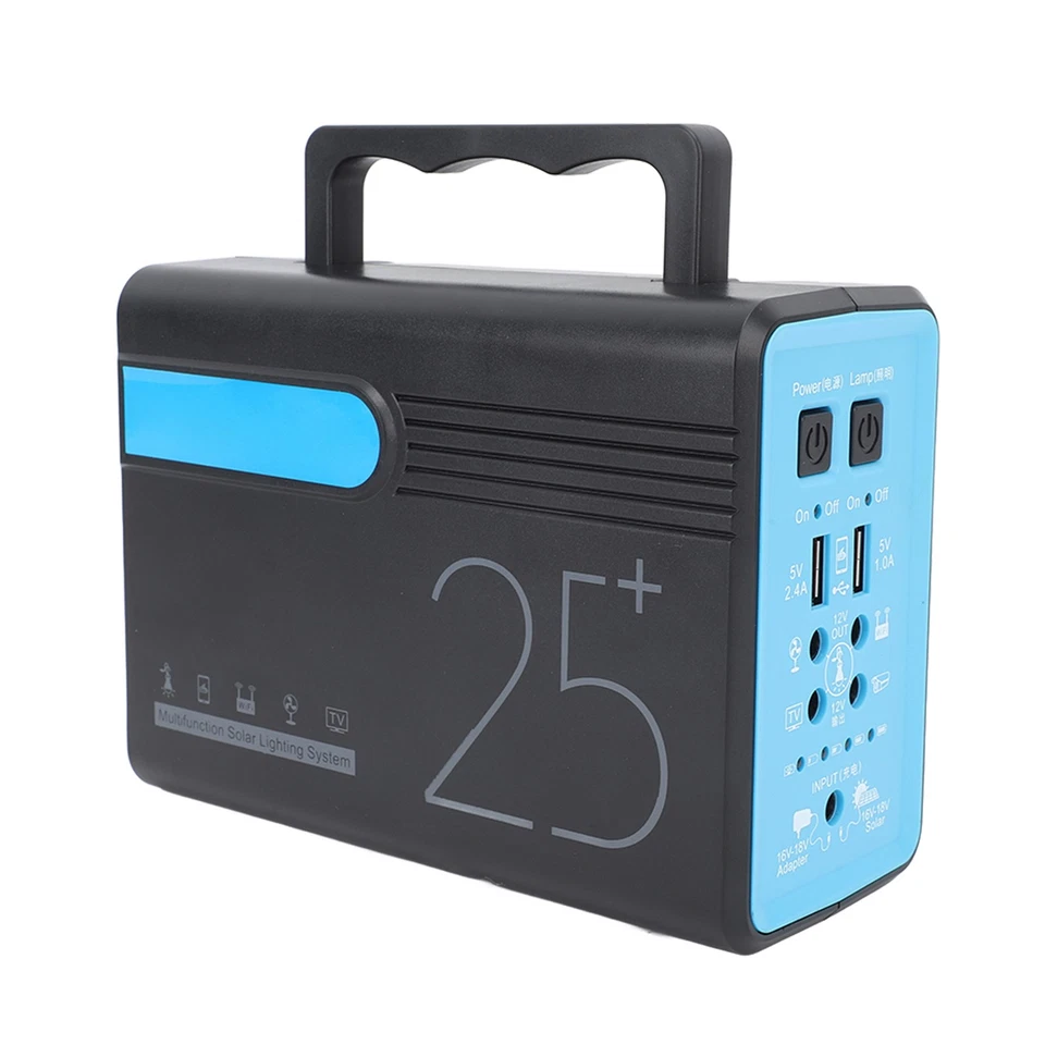 12V Portable Power Station Solar Generator Solar Panel Mobile Power Supply For⊹ - Image 2 of 4