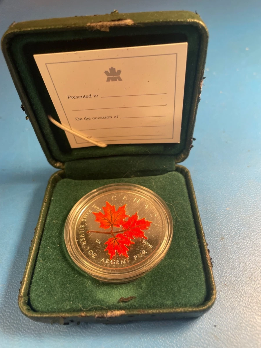 Canadian Maple Leaf Uncertified Silver Bullion Coins 2001 for sale