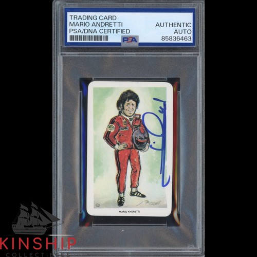 Mario Andretti signed 1979 Venorlandus Card PSA DNA Slab F1 Racing Auto C6294